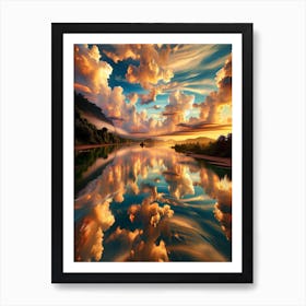 Reflections In The Water Art Print