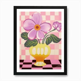 Pansies Flower Vase 4 Art Print