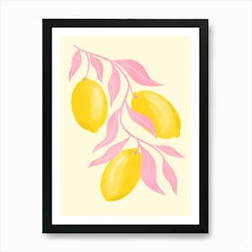 Lemons 5 Art Print