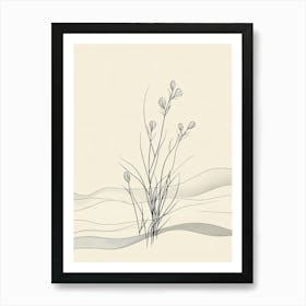 Sand And Grass 3 Art Print