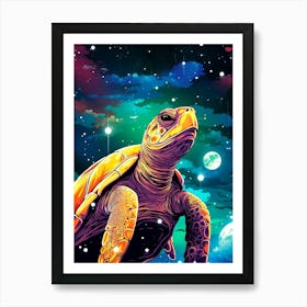 Turtle In Space 3 Art Print