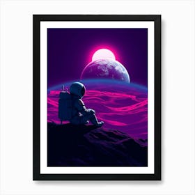 Space Astronaut Art Print