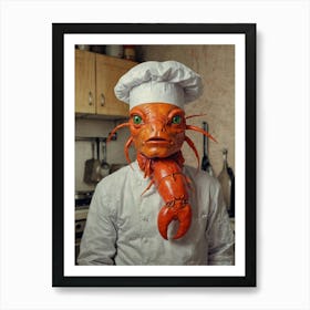 Lobster Chef 1 Art Print