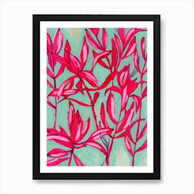 Everything Dances In Pink Art Print