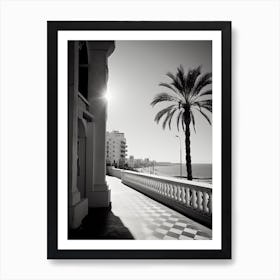 Alicante, Spain, Black And White Analogue Photography 4 Art Print