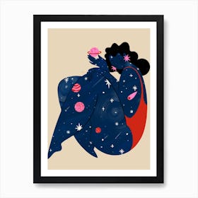 Cosmic Girl Art Print
