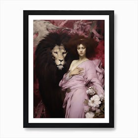 The Angel And The Lion Art Print