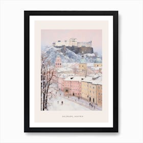 Dreamy Winter Painting Poster Salzburg Austria 5 Poster