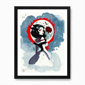 Vampire Girl Art Print