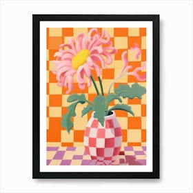 Marigolds Flower Vase 1 Art Print