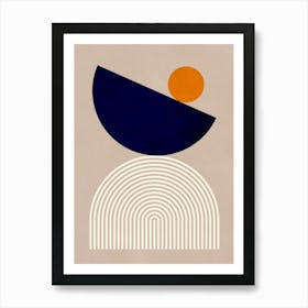 Circles and lines 1 1 Art Print