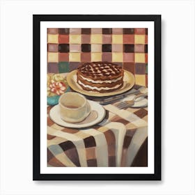 Tiramisu Still Life Painting Art Print