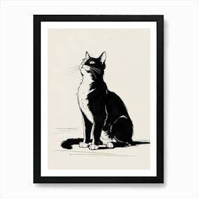 Black Cat 2 Art Print