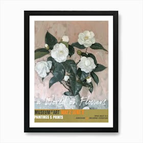 A World Of Flowers, Van Gogh Exhibition Camellia 2 Art Print