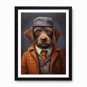 Gangster Dog Wirehaired Pointing Griffon Art Print