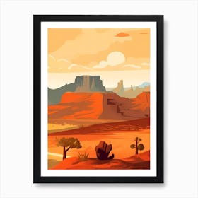 Desert Landscape Art Print