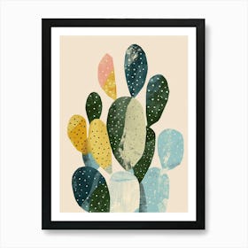 Cylindropuntia Kleiniae Minimalist Abstract 4 Art Print