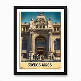 Aihrgdesign A Retro Travel Poster For Buenos Aires Featuring 2 Poster