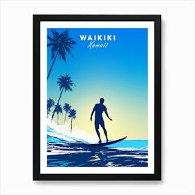 Waikiki Hawaii Art Print