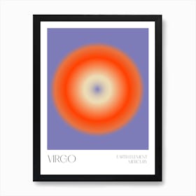 Virgo Aura Zodiac Art Print