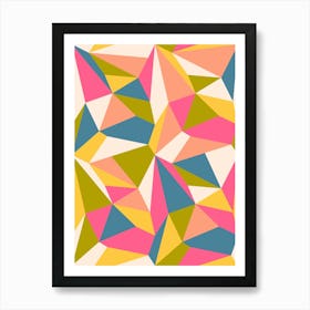 Abstract Geometric polygons Art Print