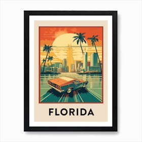 Vintage Travel Poster Florida 2 Art Print