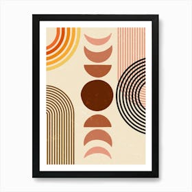 Abstract Geometric Pattern 2 Art Print