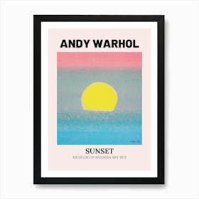 Sunset By Andy Warhol 2 Art Print