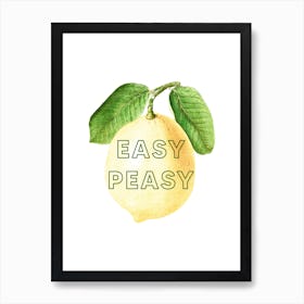 Easy Peasy Art Print