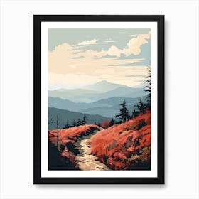 Appalachian Trail Usa 3 Hiking Trail Landscape Art Print