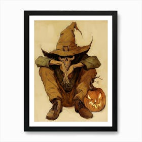 Halloween Skeleton 6 Art Print