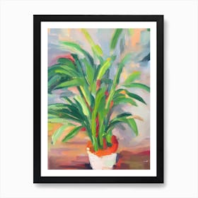 Baby Rubber Plant 2 Impressionist Painting Art Print