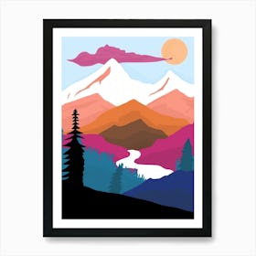 Mountain Landscape 1 Art Print