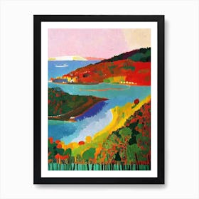 Arcipelago Di La Maddalena National Park 1 Italy Abstract Colourful Art Print