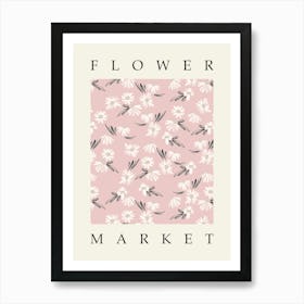 Flower Market Print 4 Daisy Art Print