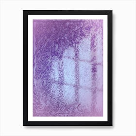 Abstract Purple Window Affiche