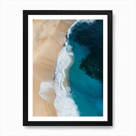 Aerial View Of A Beach 6 Art Print