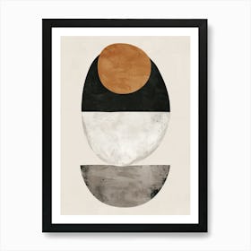 Uppsala Stone Park Bauhaus Minimalist Art Print