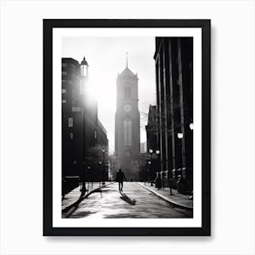 Boston, Black And White Analogue Photograph 4 Art Print