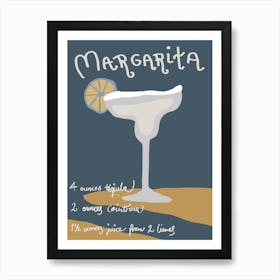 Cocktail Poster Margaritha_2026589 Art Print