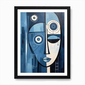 Abstract Face 8 Art Print