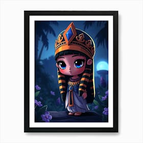 Cartoon Cleopatra - Diverse Art Illustration 77 Art Print