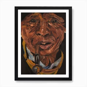 Smoking Man Art Print