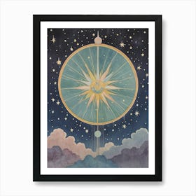 Midnight Star Navigation Art Print