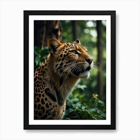 Leopard In The Forest Art Print