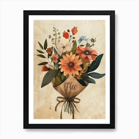 Bouquet Of Flowers 12 Art Print