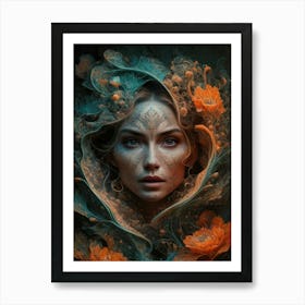 Portrait Of A Woman 55 Art Print