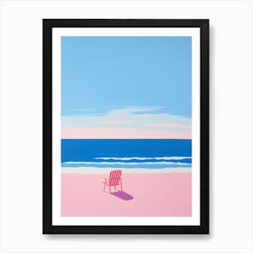 Matisse Inspired Colourful Beach Sea Poster Art Print