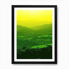 Sunset In The Valley 4 Art Print