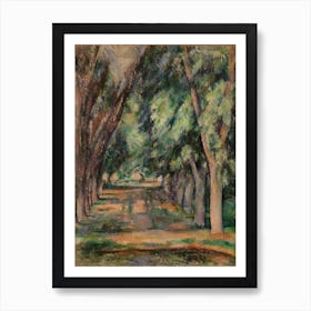 The Allée Of Chestnut Trees At The Jas De Bouffan, Paul Cézanne Art Print